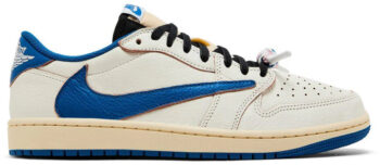 Jordan 1 Retro Low OG SP Fragment x Travis Scott Sail Military Blue