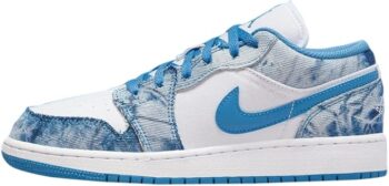 AIR JORDAN 1 LOW GS Acid Wash Denim""