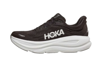 Hoka BONDI 9 BLACK WHITE""